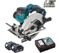 Makita DSS611Z 18V LXT Li-ion Circular Saw 165mm With 2 x 5.0Ah BL1850 & DC18RC