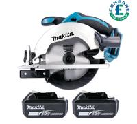 Makita DSS611Z 18V LXT Wood Cutting Circular Saw 165mm With 2 x 5Ah Batteries