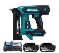 Makita Dst630Z 18V Lxt Cordless Brushless Narrow Crown Stapler With 2 X 5Ah Batteries & Charger