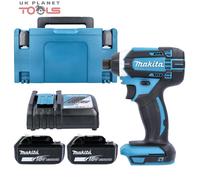 Makita DTD152 18V Impact Driver With 2 x 5.0Ah Batteries, Charger, Case & Inlay