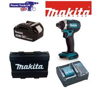 Makita DTD152SF LXT Impact Driver 1x 18v 3Ah Battery DC18WC Charger & Black Case