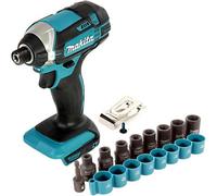 Makita Dtd152Z 18V Lithium Ion Impact Driver Lxt Bare + 9Pc Socket Set Wrench