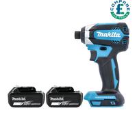 Makita DTD153 18V Cordless Brushless 170Nm Impact Driver with 2 x 3Ah Batteries