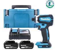Makita DTD153 18V LXT Brushless Impact Driver + 2 x 3Ah Batteries,Charger & Case
