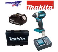 Makita DTD153SF LXT Impact Driver 1x 18v 3Ah Battery Charger DC18WC & BlackCase