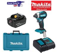 Makita DTD153ST LXT Impact Driver 1x 18v 5Ah Battery, DC18SD Charger & Case