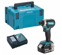 Makita DTD153Z 18V Brushless Impact Driver 1 x 5Ah Battery Charger & Type 3 Case