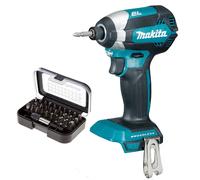 Makita DTD153Z 18V LXT Lithium Ion Brushless Impact Driver + 30pc Drill Bits