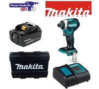 Makita DTD154ST LXT Impact Driver 1x 18v 5Ah Battery DC18SD Charger & Black Case