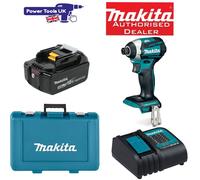Makita DTD154ST LXT Impact Driver 1x 18v 5Ah Battery, DC18SD Charger & Case