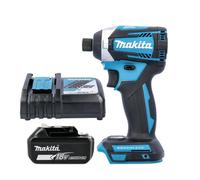 Makita Dtd154Z 18V Lxt Cordless Brushless 1/4" 175Nm Impact Driver With 1 X 3Ah Battery & Charger