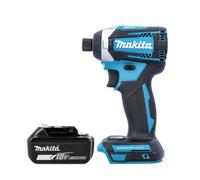 Makita Dtd154Z 18V Lxt Cordless Brushless 1/4" 175Nm Impact Driver With 1 X 5Ah Battery