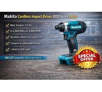 Makita DTD156Z 18v Lithium Impact Driver LXT Compact Variable Speed Body Only