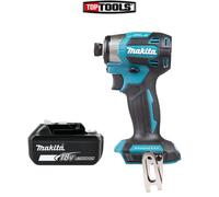Makita DTD173 18V LXT Brushless 1/4" 180Nm Impact Driver With 1 x 5Ah Battery