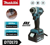 Makita DTD173 Brushless Impact Driver Rechargeable Screwdriver Drills Cordless Power Tools 18V BL Motor Tools Only tool