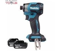 Makita DTD173Z 18V LXT Impact Driver Brushless 1/4" 180 Nm With 2 x6Ah Batteries