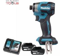 Makita DTD173Z 18V LXT Impact Driver Brushless 1/4" + 2 x5Ah Batteries & Charger