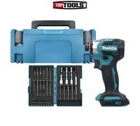 Makita Dtd173Zjx2 18V Cordless Brushless Impact Driver With Makpac Case & 38 Pieces Impact Premier Torsion Bit Set