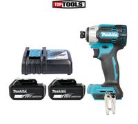 Makita DTD201 18V LXT 1/4" 210Nm Impact Driver With 2 x 6Ah Batteries & Charger