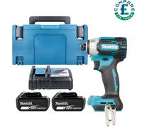 Makita DTD201 18V LXT 1/4" Impact Driver With 2 x 5Ah Batteries, Charger & Case