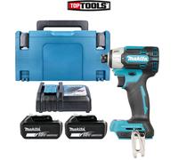 Makita DTD201 18V LXT 1/4" Impact Driver With 2 x 5Ah Batteries, Charger & Case