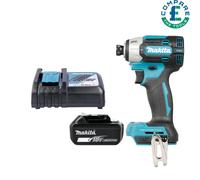 Makita DTD201 18V LXT High Torque Impact Driver With 1 x 3Ah Battery & Charger