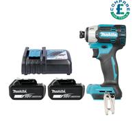 Makita DTD201 18V LXT High Torque Impact Driver With 2 x 5Ah Batteries & Charger