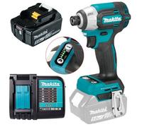 Makita Dtd201Z 18V Lxt Brushless Cordless Compact Impact Driver 4 Stage 1 X 5Ah