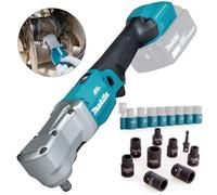 Makita Dtl300Z 18V Lxt Brushless 1/2" Angle Impact Wrench 340Nm + 9Pc Socket Set