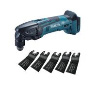 Makita DTM50Z 18v LXT Li-Ion Cordless Multi Tool Bare Unit + 5 BIM Plunge Blades