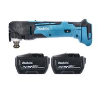 Makita DTM51 18v LXT MultiTool Keyless Blade Change With 2 x 6.0Ah Batteries