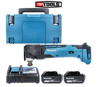 Makita DTM51 18v MultiTool Keyless With 2 x 6Ah Batteries, Charger & Case
