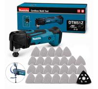 Makita Dtm51Z 18V Lithium Multi Tool Keyless Blade Change + 25 X Mesh Sheets