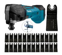 Makita Dtm51Z 18V Lithium Multi Tool Keyless Blade Change + 25 X Plunge Blades