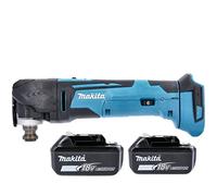 Makita DTM51Z 18v Multitool LXT Keyless Blade Change + 2 x 5.0 Ah Batteries