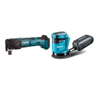 Makita DTM51Z Multi-Tool, 18 V,Blue & DBO180Z 18V