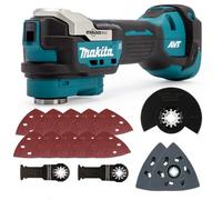 Makita Dtm52Z 18V Lxt Brushless Starlock Multi Tool Carpenters Set + 10 Sheets