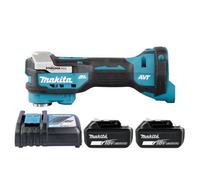 Makita Dtm52Z 18V Lxt Cordless Brushless Starlock Max Multi-Tool With 2 X 6Ah Batteries & Charger