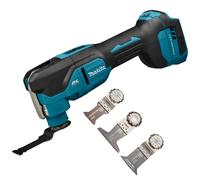 Makita DTM53Z 18V LXT Brushless Multi Tool Body With 3 Piece Wood E-Cut Set