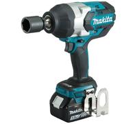 Makita DTW1001RTJ 18v Cordless 3/4 Impact Wrench LXT Brushless 2 x 5.0