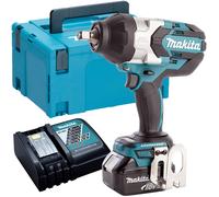 Makita DTW1002Z 18V Brushless Impact Wrench With 1 x 5Ah Battery Charger & Case