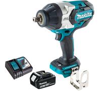 Makita DTW1004Z 18V Brushless 1/2" Impact Wrench with 1 x 6.0Ah Battery Charger