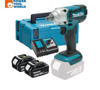 Makita DTW190RTJ 18v LXT 18v Cordless 1/2" Impact Wrench Inc 2x 5.0Ah Batts