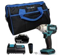 Makita Dtw190Z 18V 1/2" Impact Wrench Scaffolding + 21mm Socket + 3Ah Battery
