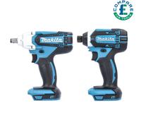 Makita DTW190Z 18V Li-Ion 1/2" Impact Wrench Body With DTD152Z Impact Driver