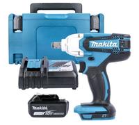 Makita Dtw190Z 18V Lxt Cordless 210W 190Nm Impact Wrench With 1 X 5Ah Battery, Charger & Case