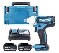 Makita Dtw190Z 18V Lxt Cordless 210W 190Nm Impact Wrench With 2 X 3Ah Batteries, Charger & Case