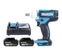 Makita Dtw190Z 18V Lxt Cordless 210W 190Nm Impact Wrench With 2 X 6Ah Batteries & Charger