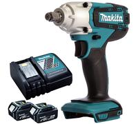 Makita DTW190Z 18V LXT Cordless Impact Wrench With 2 x 5.0Ah Batteries & Charger