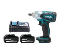Makita Dtw251Z 18V Lxt Cordless 1/2" Compact Model 280W 230Nm Impact Wrench With 2 X 3Ah Batteries & Charger